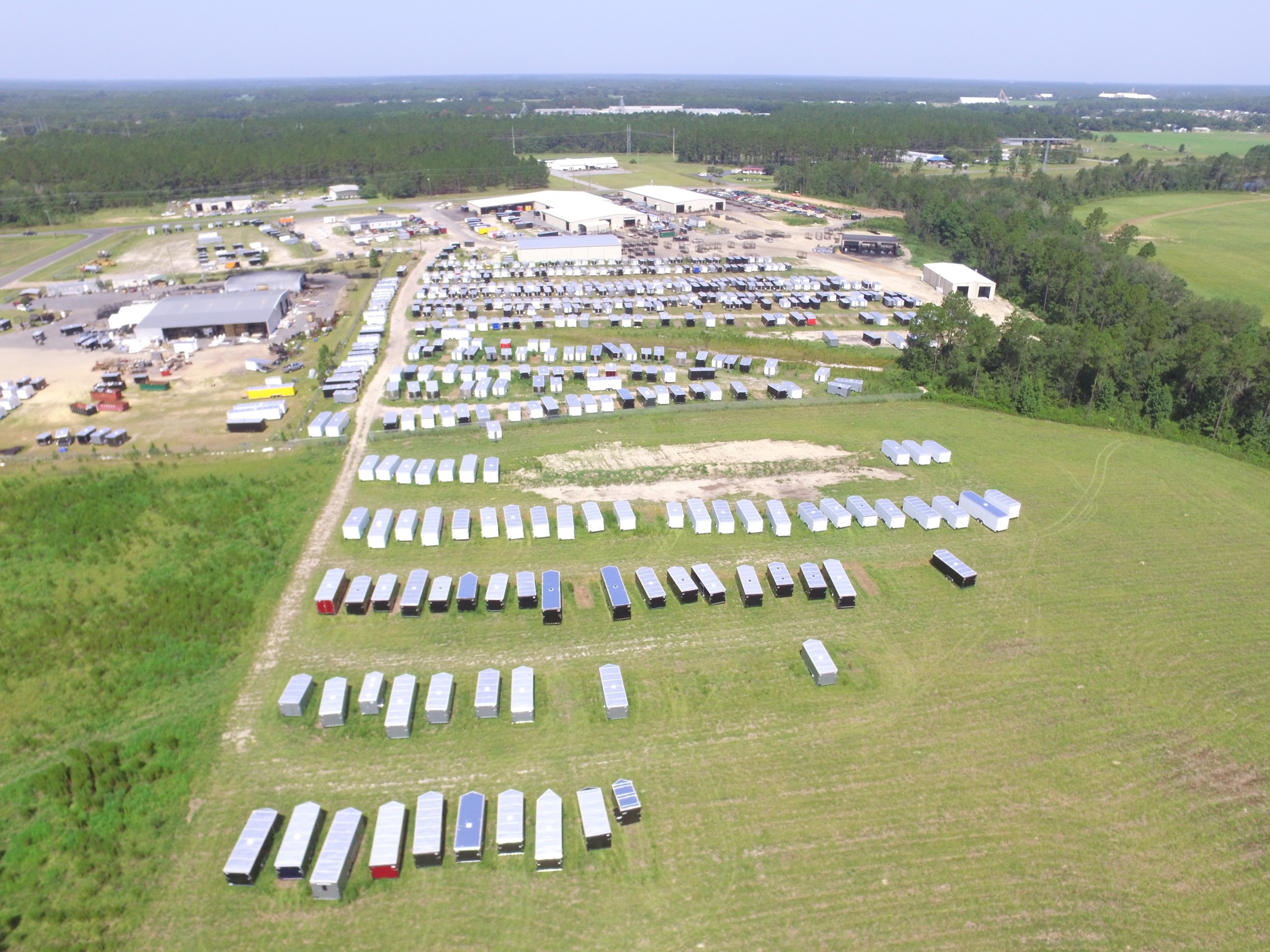 aerial view of Renown Grooming Trailers headquarters