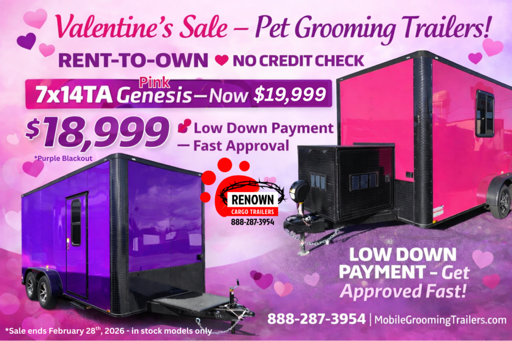 pet grooming trailer sale - February blowout sale