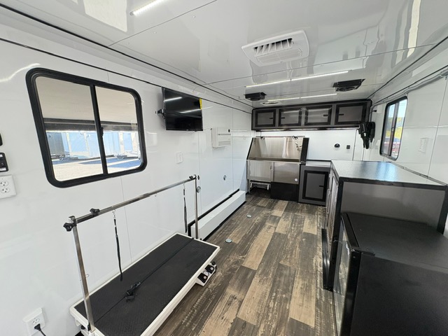 8.5 X 24 TA Luxury Mobile Pet Grooming Trailer with Half Bath - Image 19