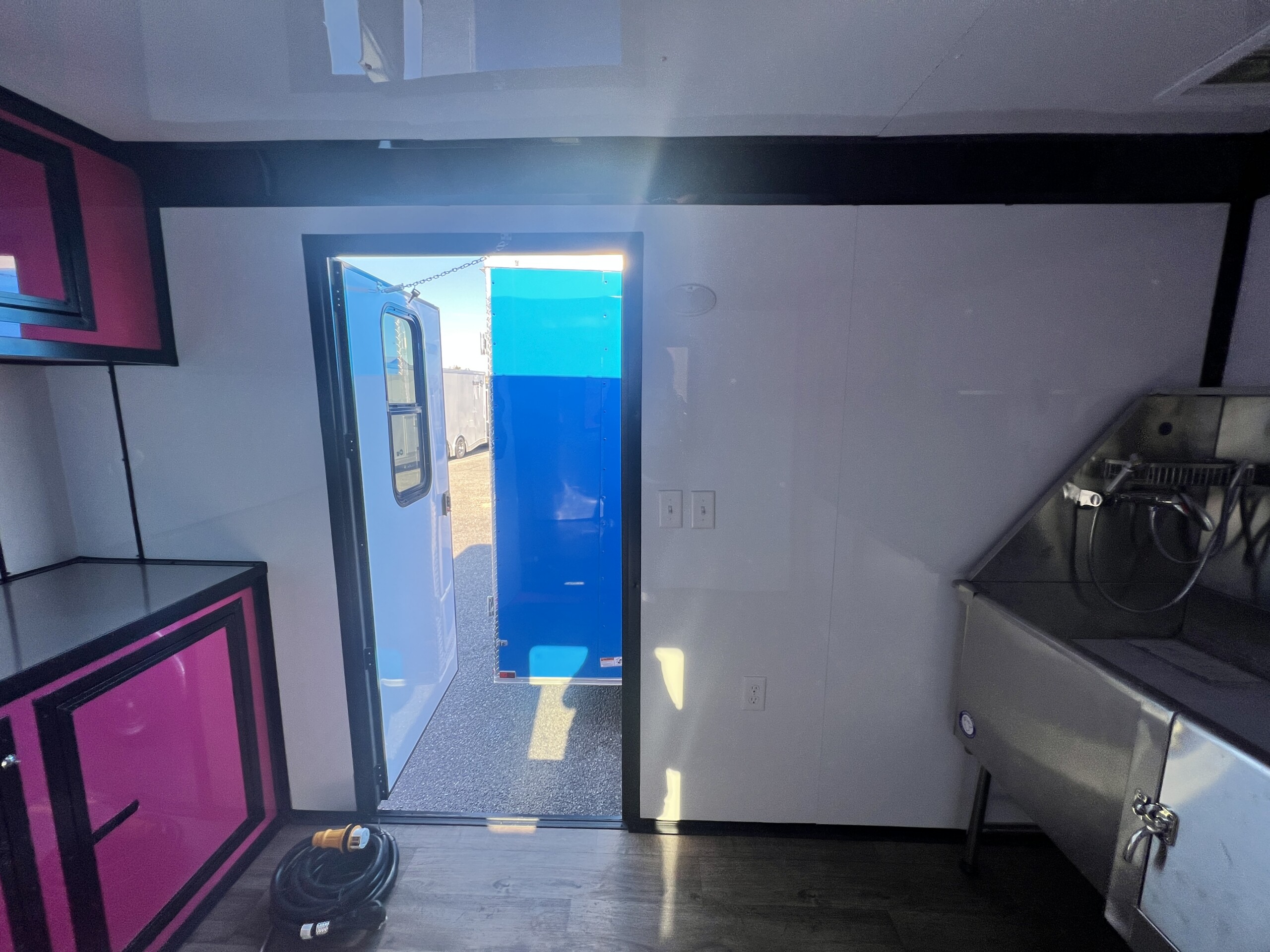 Hot Pink 7x12 Pet Grooming Trailer - Genesis Series - Image 5
