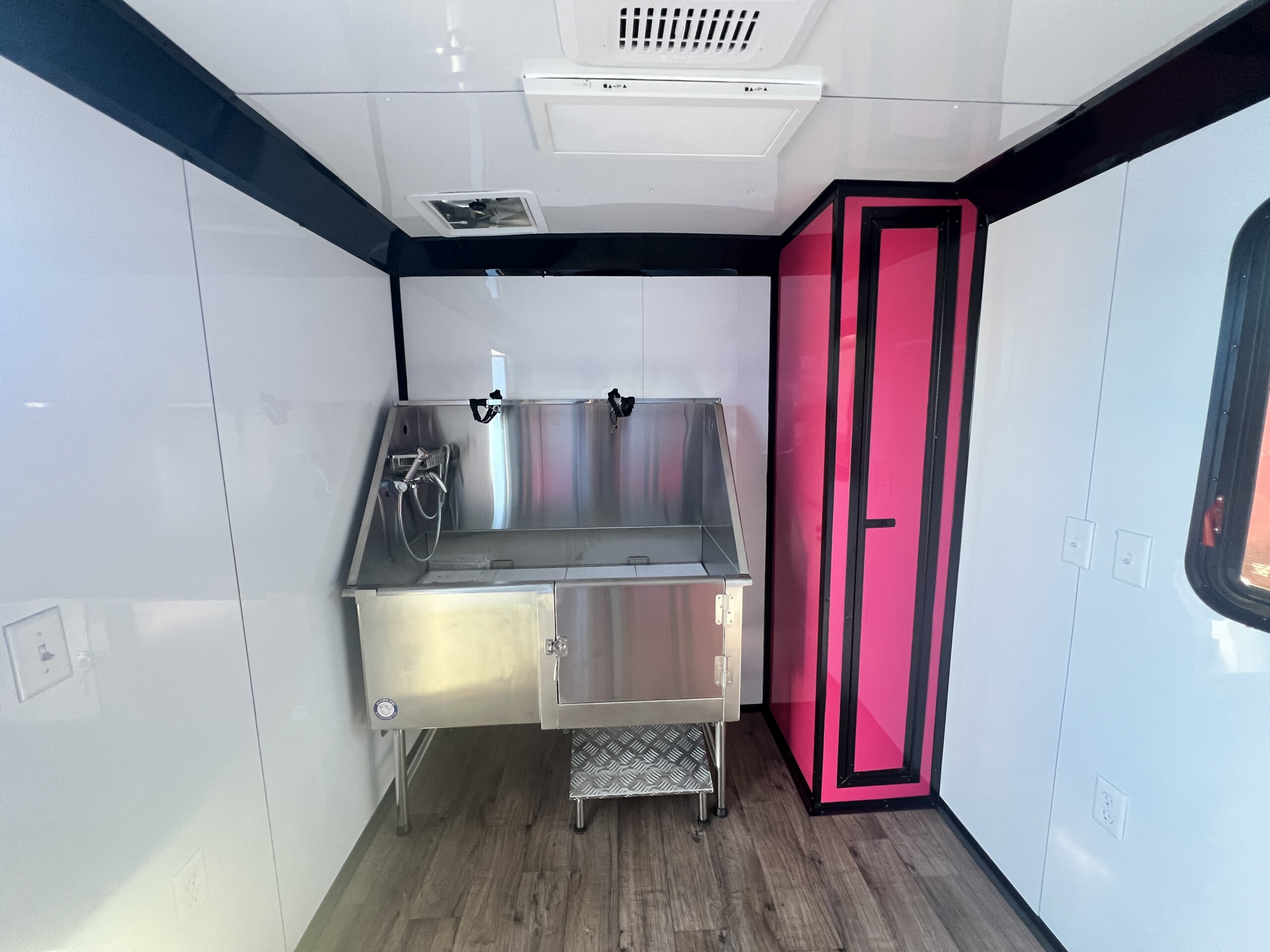 Hot Pink 7x12 Pet Grooming Trailer - Genesis Series - Image 12