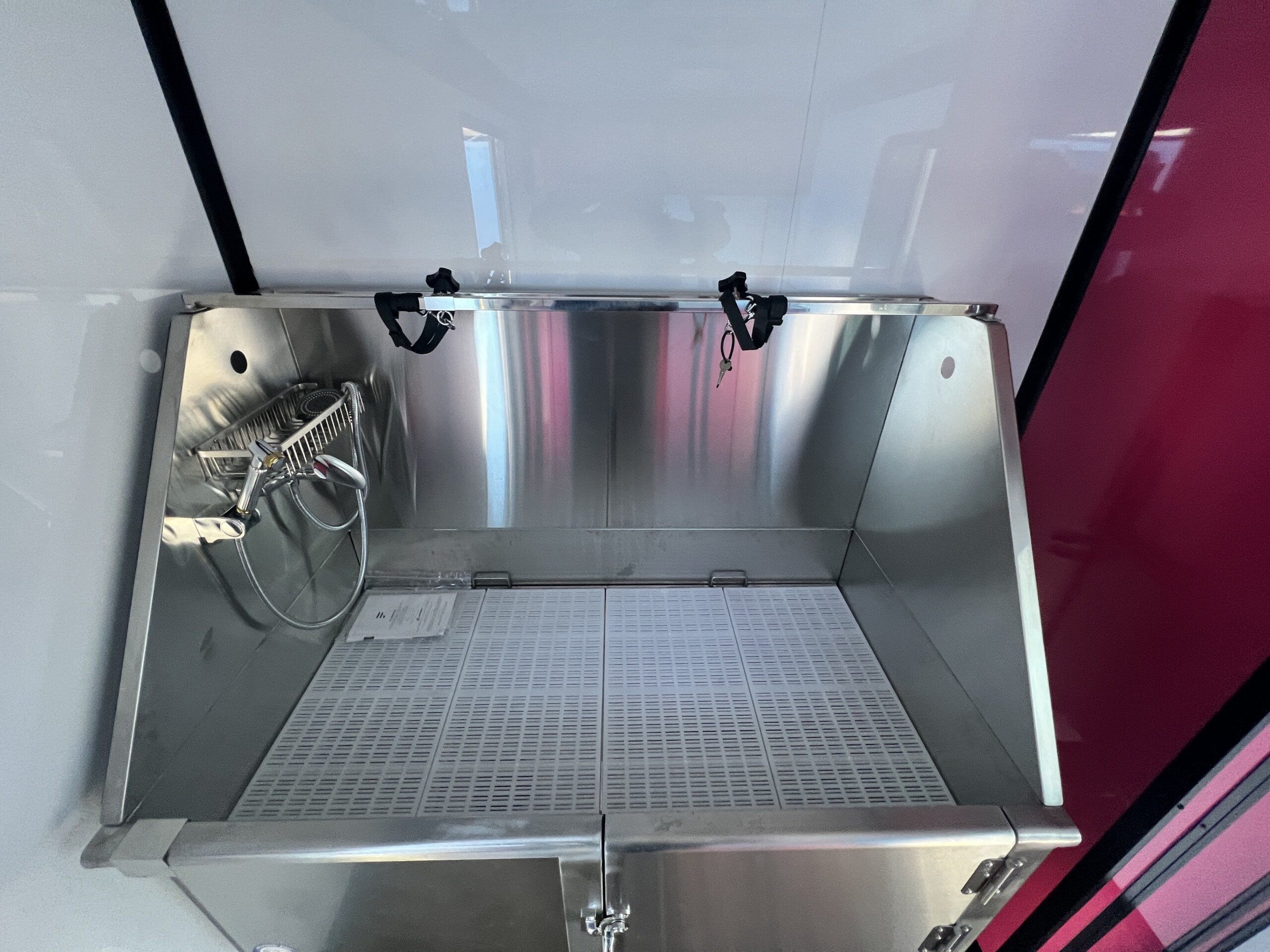 Hot Pink 7x12 Pet Grooming Trailer - Genesis Series - Image 14
