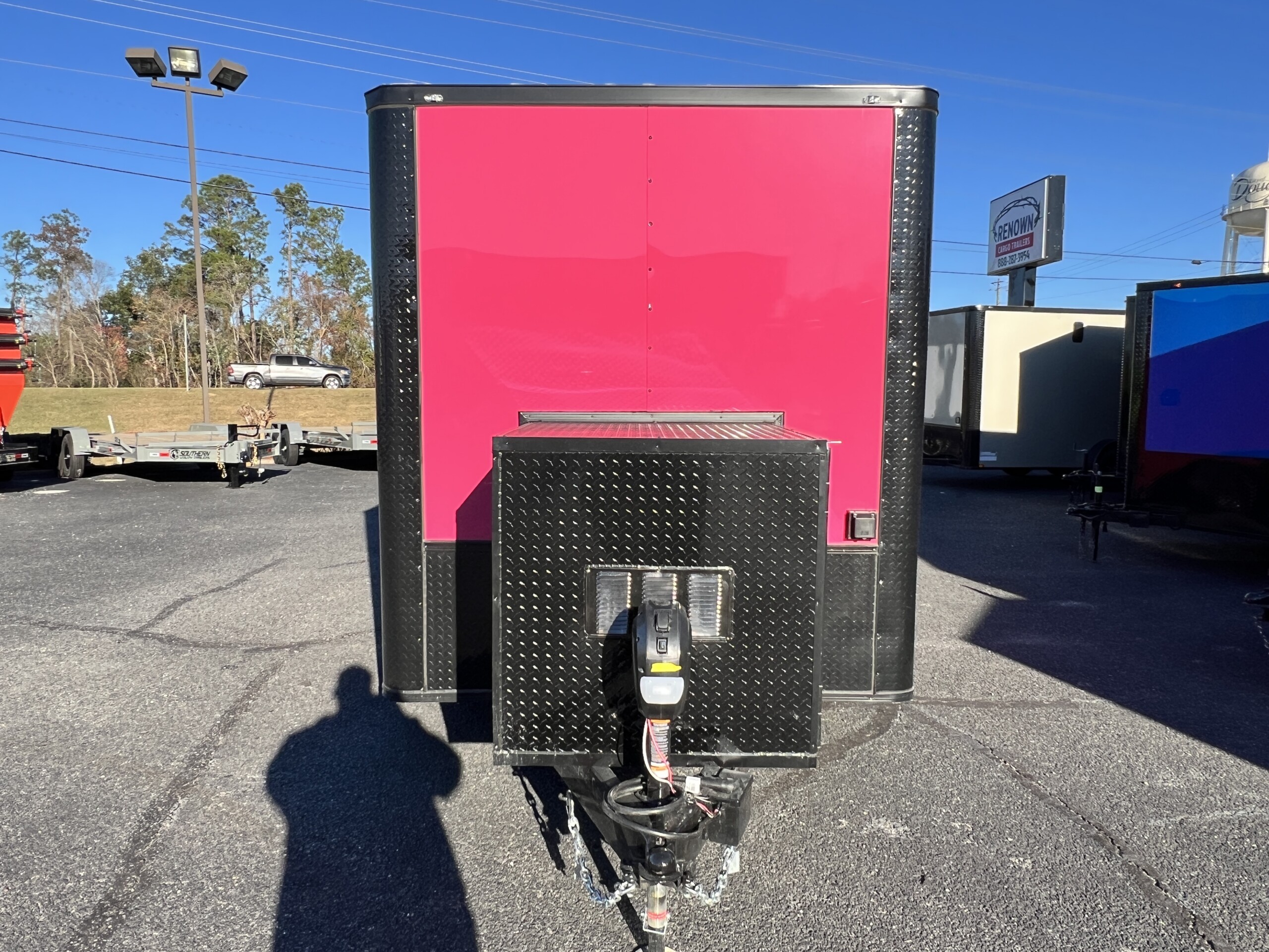 Hot Pink 7x12 Pet Grooming Trailer - Genesis Series - Image 4