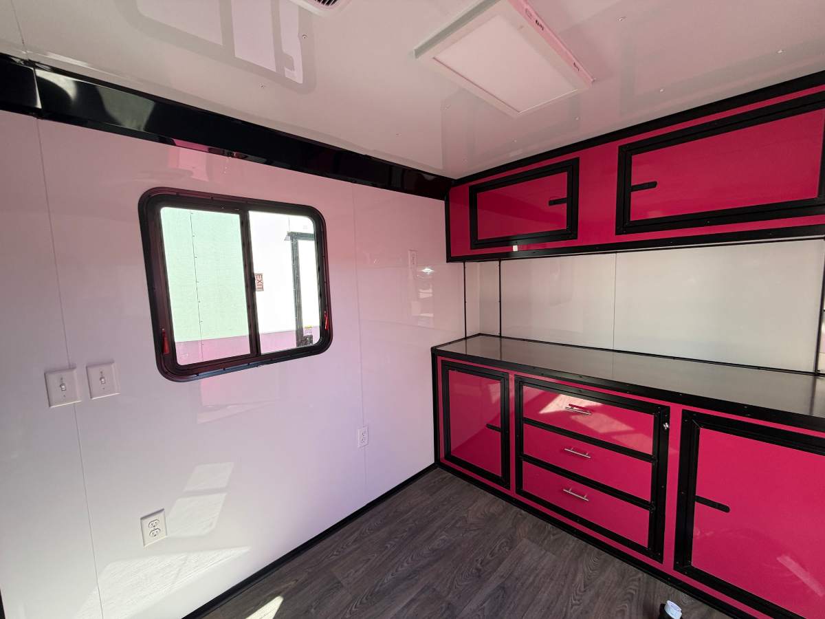 Hot Pink 7x14 Pet Grooming Trailer - Genesis Series - Image 11