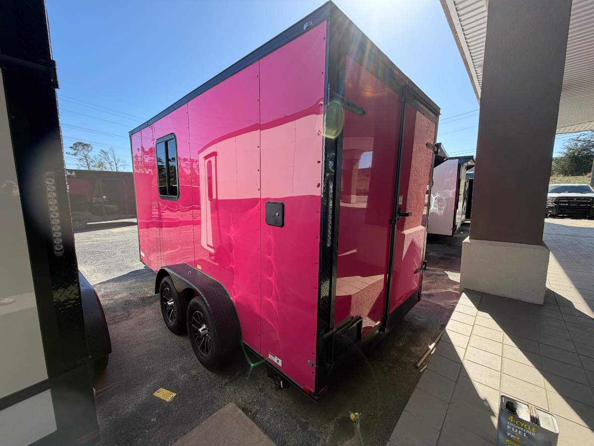 Hot Pink 7x14 Pet Grooming Trailer - Genesis Series - Image 13