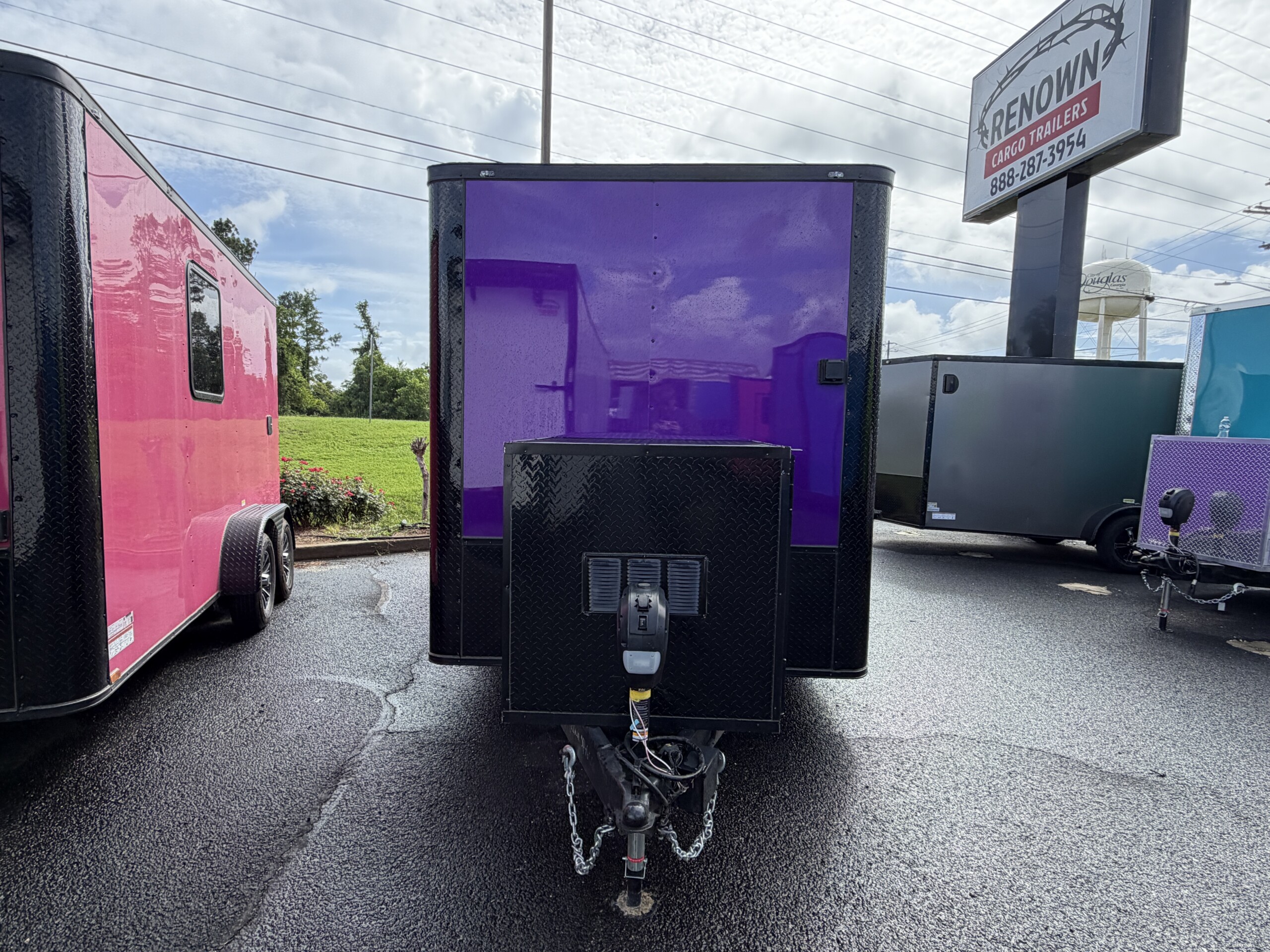 Purple 7x14 Pet Grooming Trailer - Genesis Series - Image 3