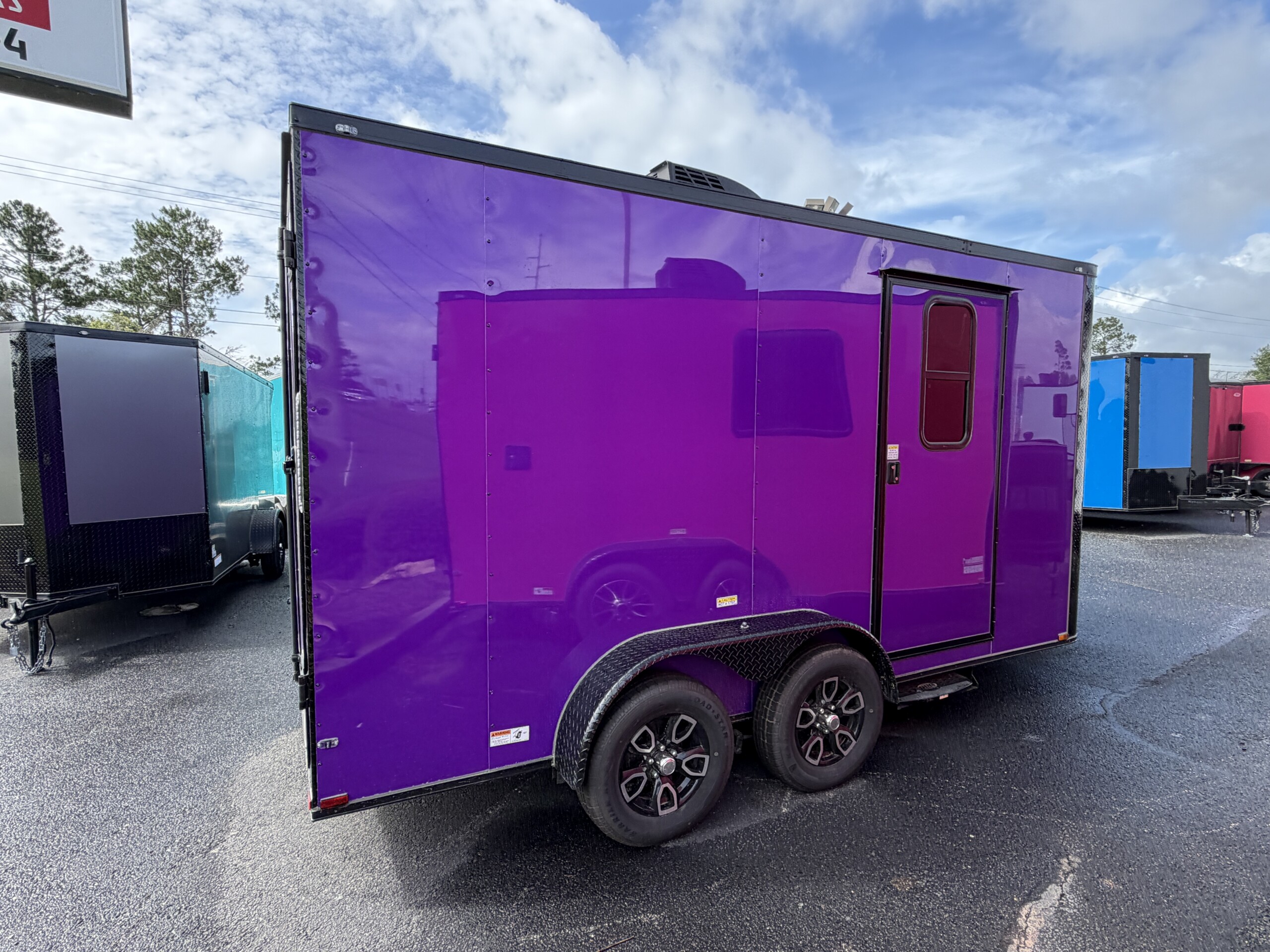 Purple 7x14 Pet Grooming Trailer - Genesis Series - Image 5