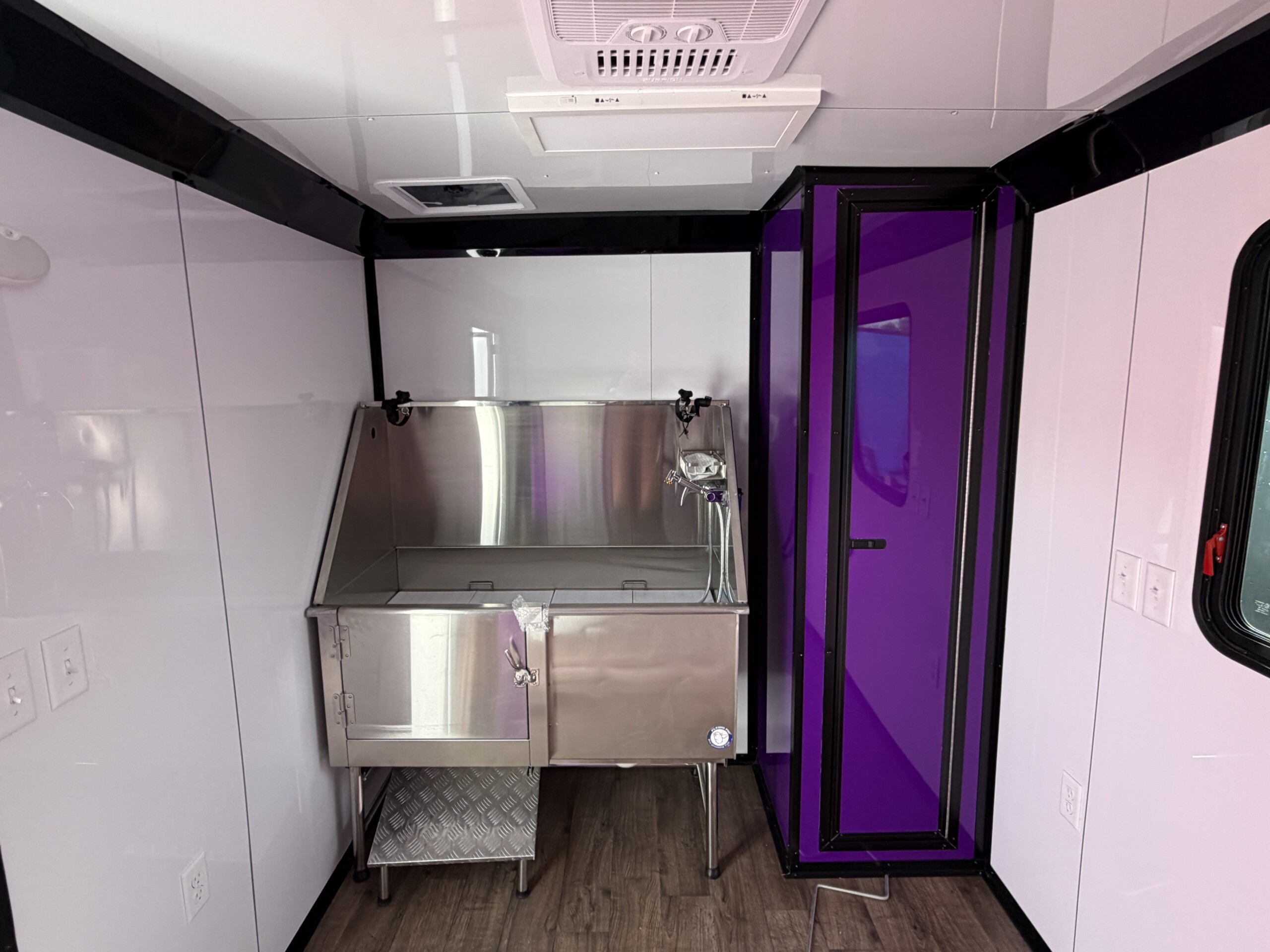 Purple 7x14 Pet Grooming Trailer - Genesis Series - Image 8
