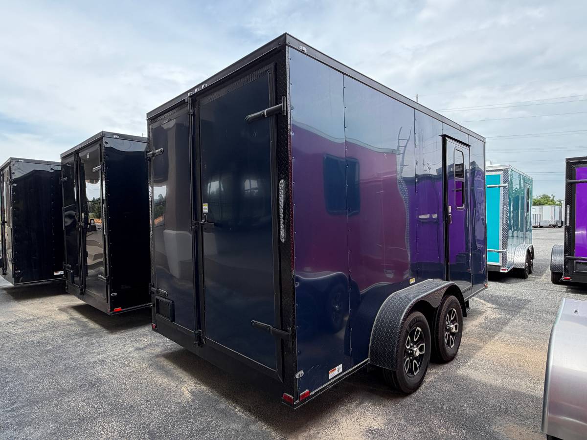 7x14 Pet Grooming Trailer - Genesis Series | Indigo Blue Blackout - Image 3